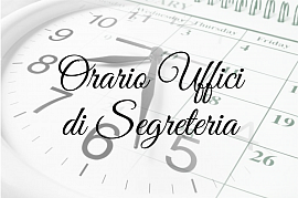 Orari estivi di apertura e chiusura dei nostri Uffici Amministrativi